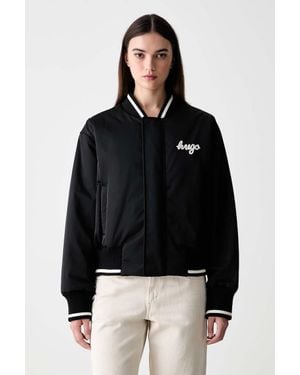HUGO Giacca Bomber Da Donna Felax-1_B - Nero