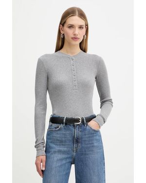 MAX&Co. Camicetta A Maniche Lunghe Con Lana - Grigio