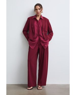 Medicine Pantaloni Wide Leg Da Donna - Rosso