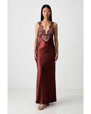 Bardot Vestito Lingerie Torie - Rosso