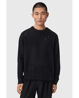 AllSaints Maglione Da Uomo Con Lana Wolf - Nero