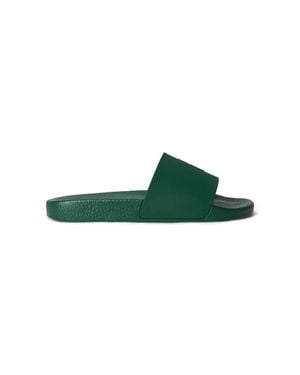Polo Ralph Lauren Ciabatte Slide Da Piscina Da Uomo Polo Slide - Verde