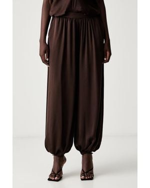 Bardot Pantaloni Parachute Da Donna Nikola - Nero
