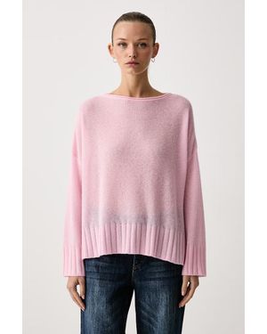 MAX&Co. Maglione Da Donna Con Lana Stampa - Rosa