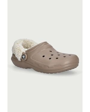Crocs™ Ciabatte Da Donna Classic Fleece Lined Clog - Neutro