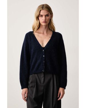 BOSS Cardigan Da Donna Con Lana C_Farano - Nero