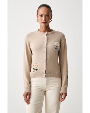 Weekend by Maxmara Cardigan Da Donna Con Cotone Wkdteiera - Neutro
