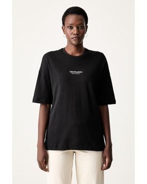 Trussardi T-Shirt Da Donna - Nero