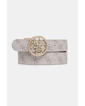 Guess Cintura Reversibile Da Donna Noelle - Grigio