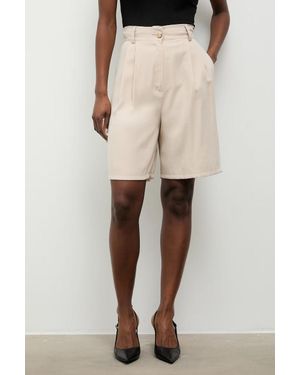 Answear.LAB Pantaloncini Eleganti Da Donna Con Viscosa - Neutro