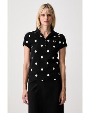 Fred Perry Polo Da Donna - Nero
