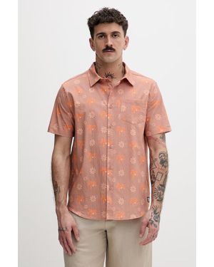 Hurley Camicia Da Uomo Con Cotone - Arancione