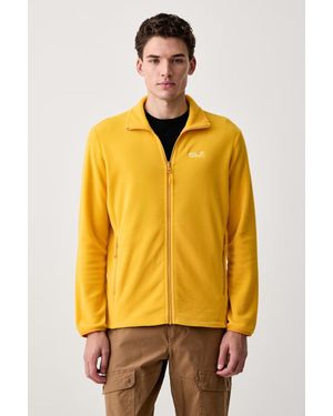 Jack Wolfskin Felpa Con Cerniera Da Uomo Taunus 100 - Giallo