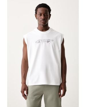 G-Star Maglietta Senza Maniche Da Uomo - Bianco