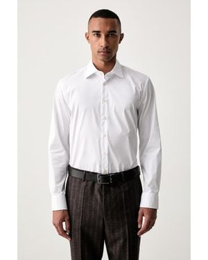 Baldessarini Camicia Da Uomo Con Cotone - Bianco