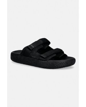 Veja Ciabatte Slide Arpoador Suede - Nero