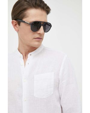 Benetton Camicia Di Lino - Bianco