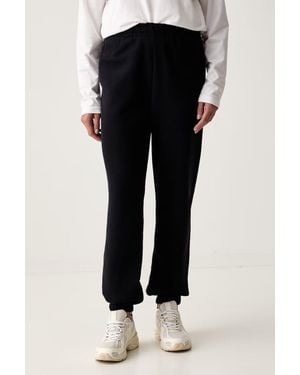 Lacoste Pantaloni Da Tuta Da Donna Con Cotone - Nero