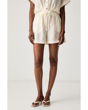 Haveone Pantaloncini Da Donna Con Lyocell - Neutro