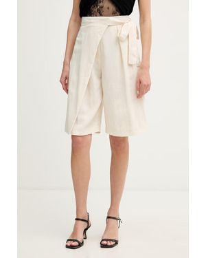 Sisley Pantaloncini Eleganti Da Donna Con Viscosa - Neutro