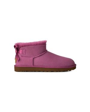 UGG W Ultra Mini Bailey Bow Stivali Da Neve Da Donna - Viola