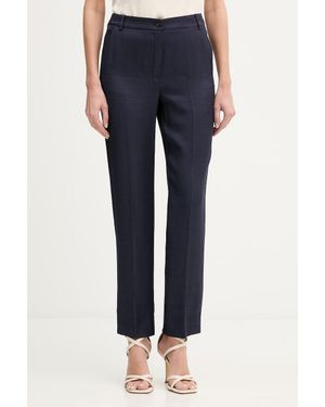 Marella Pantaloni Con Lana Emme By - Blu