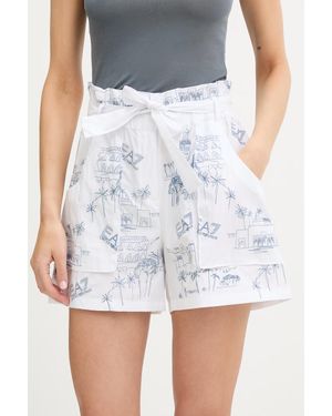 EA7 Pantaloncini Da Donna Con Cotone - Bianco