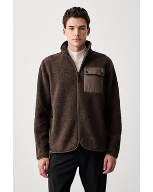 Didriksons Felpa Con Cerniera Da Uomo - Nero