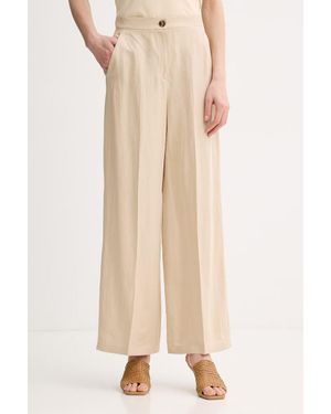 Marella Pantaloni Da Donna Con Lino Emme By - Neutro