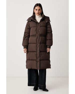 Guess Giacca Trapuntata Da Donna Virginia - Marrone