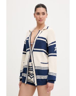 Perfect Moment Cardigan Da Donna Con Cotone - Blu