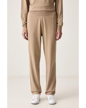 HUGO Pantaloni Da Tuta Da Donna Con Modal Signature_Pant - Neutro