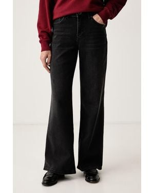Mos Mosh Jeans A Gamba Larga Da Donna - Nero