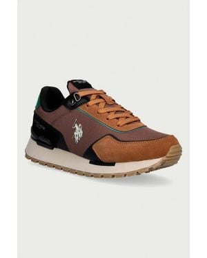 U.S. POLO ASSN. Aron009A Sneakers Da Uomo - Marrone