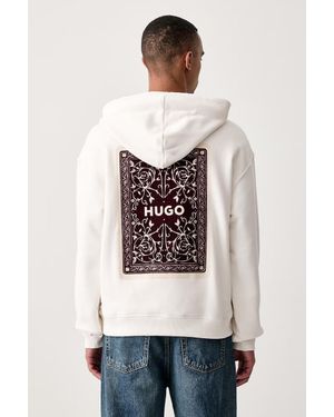 HUGO Felpa Con Cappuccio Da Uomo - Neutro