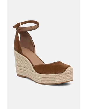 BOSS Espadrille Su Un Cuneo Da Donna - Metallizzato
