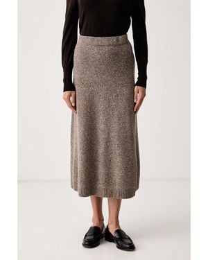 Weekend by Maxmara Gonna Con Lana Wkdaloa - Marrone