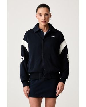 Guess Giacca Varsity Da Donna Danika - Blu