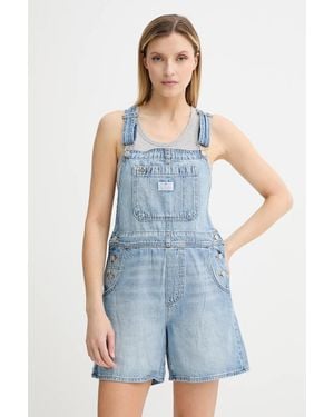 Levi's Levi's Salopette Di Jeans Utility Shortall - Blu