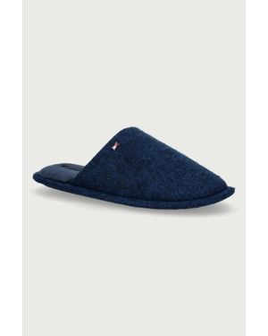 Tommy Hilfiger Ciabatte Da Uomo Herringbone House Shoe - Blu