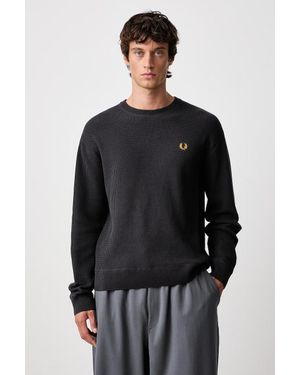 Fred Perry Maglione Da Uomo - Nero