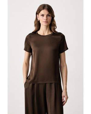 Haveone Camicetta Da Donna Con Viscosa - Nero