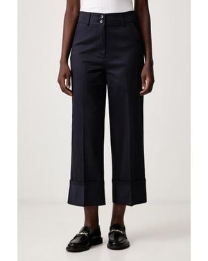 Sisley Pantaloni Da Donna Con Cotone - Nero
