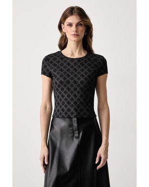 Guess T-Shirt Da Donna Marilu - Nero