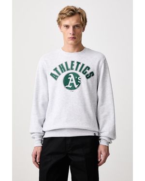 '47 Felpa Da Uomo Con Cotone Mlb Oakland Athletics - Grigio