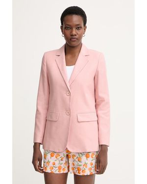 iBlues Giacca Monopetto Da Donna Con Lino Girino - Rosa
