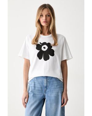 Marimekko T-Shirt Da Donna - Bianco