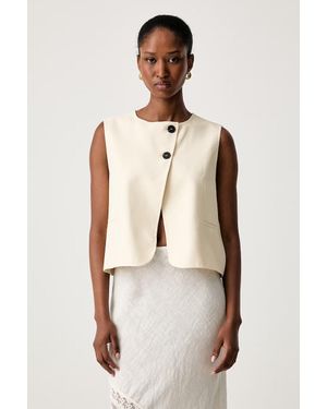 Haveone Gilet Da Donna Con Viscosa - Neutro