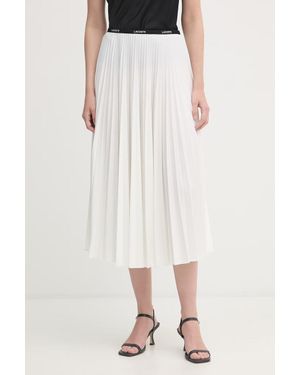 Lacoste Gonna Plissettata - Bianco