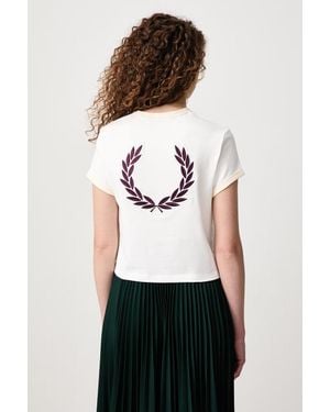 Fred Perry T-Shirt Da Donna - Bianco